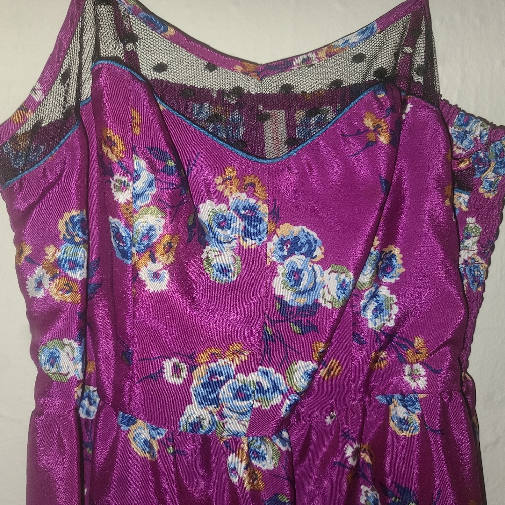 Xhilaration Spaghetti Strap Magenta Sundress